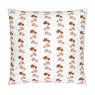 Luxury floral decorative pillow featuring the Dahlia Vine pattern, inspired by blooming dahlias and winding vines, for modern traditional and collected interiors.