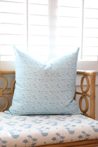 Luxury floral decorative pillow inspired by English cottage gardens with soft botanical detail and layered texture, designed for modern traditional interiors, cozy bedrooms, collected living spaces, and timeless cottage-style homes. Sustainably printed and handcrafted in England by Truett Designs.