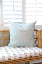 Luxury floral decorative pillow inspired by English cottage gardens with soft botanical detail and layered texture, designed for modern traditional interiors, cozy bedrooms, collected living spaces, and timeless cottage-style homes. Sustainably printed and handcrafted in England by Truett Designs.