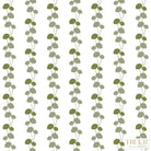 Luxury botanical and floral wallpaper featuring an elegant linear dahlia vine pattern inspired by English gardens, designed for modern traditional interiors, powder rooms, bedrooms, dining spaces, and layered luxury homes. Sustainably printed in England by Truett Designs.